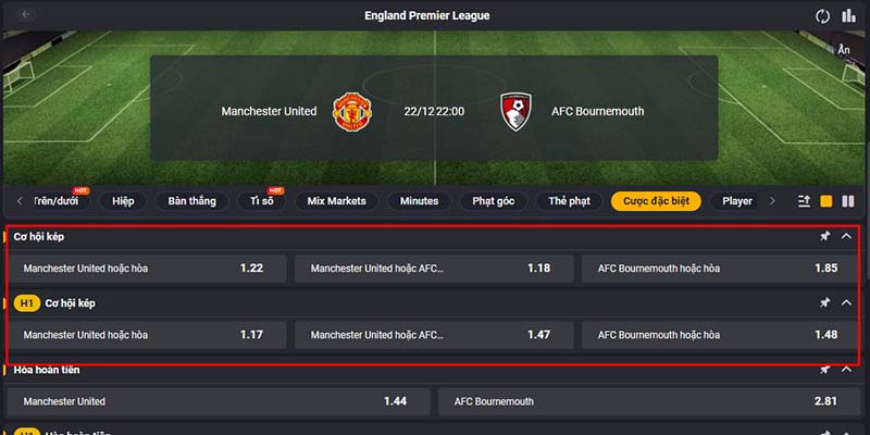 Nắm rõ kèo 1x2 là các bạn sẽ hiểu kèo cơ hội kép là gì